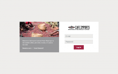 Introducing the Cafe Imports Customer Portal